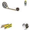 farbrothersonline COMPATIBILE CON HONDA CB F Hornet S (PC34) 600 2000-2002 KIT CATENA CORONA PIGNONE PER MOTO TRASMISSIONE DID 525VX3 LUN 110 MAGLIE,CORONA ACCIAIO P525-Z42,PIGNONE P520-Z15 SPECIFICO