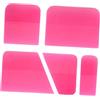 FLCPJGV 5 Pezzi Spatole PPF he Spatole in TPU Strumento per pellicole per auto Strumenti per oscurare finestre facili da usare per pellicole di, Rosa
