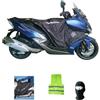 CLICK & GO COMPATIBILE CON KYMCO XCITING S 400 per anno 2019 COPRIGAMBE R192-X TERMOSCUDO TUCANO URBANO COPERTA TERMICA IMPERMEABILE INTERNO IN ECO PELLICCIA SPECIFICO PER SCOOTER