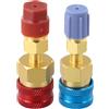 Hosrivae Kit adattatore per R1234YF a R134A con attacchi rapidi per conversione laterale alta e bassa nei sistemi di climatizzazione dell'auto, compatibile con ricarica AC, Mani