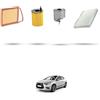 HOFFCAR Kit tagliando 4 filtri compatibile con Citroen Ds4 1.6 eHDI 82kw dal 2011