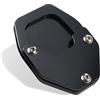YDADV Accessori Moto Cavalletto Laterale Base Per Honda NC 750 X Kickstand Pads NC750X 2021-2024 Estensione Laterale Pad Pad (Nero No Logo)