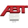 Generico Adesivo con stemma for griglia anteriore dell'auto, logo ABT in metallo 3D(Grill Red,81mm x32mm)