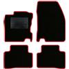 QUEMAR Tappetini Auto per Nissan Qashqai J11, Bordo Rosso, 0 Ricami | 2014-2021 / Kit Tappeti Moquette e Gomma su Misura / Set 2 Anteriori + 2 Posteriori / Ricami e Colori Personalizzati