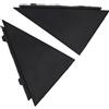 Solaughguy Set di coperture per modanatura triangolare per montante della portiera posteriore, per for hyundai Sonata 2009-2014, finiture laterali per portiera posteriore con numeri di parte