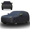 Gaoxianglin Telo Copriauto per Smart Roadster 2003-2006 Telo Antigrandine per Auto in Cotone Addensato,Adatto a Qualsiasi Stagione Vento Antipolvere,Nero-Full Cover