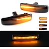 Kakulkomen Indicatore laterale di marcia per Land Rover Range Rover Sport | LED indicatore nero con E-mark per Land Rover Range Rover Sport Discovery LR3 LR4 Freelander LR2 (Bianco)