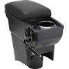 OYHCM Bracciolo Centrale per VW POLO Mk5 6R Vento 2010-2018, Doppio Scomparto, Pelle Nera, Facile da Installare, Accessorio Auto Personalizzato