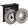 RIDEX 82B0067 2x Disco freno Anteriore senza viti/bulloni Compatibilità con FIAT 500 312