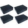 CARALL 4 Pezzi Tamponi Ponte Sollevatore 160X120X40mm, Tamponi in Gomma Rettangolari, Compatibile con Ravaglioli Corghi OMCN, Made In Italia