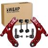 kW&HP COPPIA BRACCI BRACCETTI TRAPEZI OSCILLANTI RINFORZATI + BIELLETTE + TESTINE STERZO kW&HP