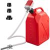 Tokenhigh Pompa di trasferimento del carburante con sensore di arresto automatico, 2.4 GPM, pompa a trasferimento di liquidi con adattatore di 3 dimensioni, tubi e pistola di erogazione, pompa diesel portatile