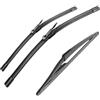 JCAKES Automotive Tergicristalli Per Qashqai J10 2006 2007 2008 2009 2010 2011-2013 24 +15+12 Anteriore Tergicristallo Posteriore Parabrezza Finestra Accessori 3 Pezzi Tergicristalli