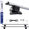 DGH SYSTEM Easy Line Expert Portapacchi in alluminio compatibile con BMW Serie 1 (F40) Due volumi 2020- con punti di montaggio, serratura antifurto, portata massima 90 kg
