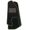 ASC Tappetini Auto Compatibili con Piaggio Ape 50, Battitacco in Gomma, Design Verde