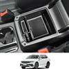 CDEFG Compatibile con VW Tiguan 2 2016-2023 / Seat Tarraco 2019+ Vano Portaoggetti da Bracciolo, Scatola di Controllo Centrale Scatola del Bracciolo Scatola di Immagazzinaggio Accessori (Bianco)