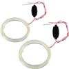 EVTSCAN 1 paio di anelli per auto Angel Eye COB Chips Faro DRL LED per lampadina faro moto(70mm)