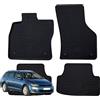 W-Parts TAPPETI - TAPPETINI IN GOMMA 3D TPE NERI PER VW GOLF VII VARIANT DAL 2012->2020