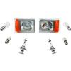 Generico COPPIA Fari anteriori DX - SX Specifici COMPATIBILI con Panda modello 141 dal 1986 al 2003 Fanali Proiettori + Lampade 34400/1-34410/1