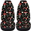 Generic Copri Sedili Anteriori Idillio Rurale Felci Margherita Hippy Fiore Elegante SUV Set Coprisedili per Auto 2 Pezzi Furgoni Coprisedili per Auto 35X138Cm