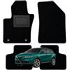 OFFICINE MILANO IL TUO STILE IN AUTO. 4 Tappetini in Moquette per Alfa Romeo Tonale dal 2022 in poi, Fondo Antiscivolo con Battitacco in PVC - Alta Qualità - Made in Italy - OFFICINE MILANO