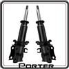 GSC RICAMBI SRL KIT DUE AMMORTIZZATORE AMMORTIZZATORI ANTERIORI COMPATIBILI PER PIAGGIO PORTER 1300 BENZINA FINO AL 2009 - PIAGGIO PORTER 1200 1400 DIESEL TUTTI I MODELLI FINO AL 2009.