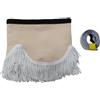 KRAM-TRUCK Tenda per camion con nappe - Parasole per camion, protezione solare per tutte le marche di camion (beige chiaro, nappe bianche)
