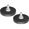 PICAA 2 Pezzi Staffa di Montaggio M6 Bulloni 5MM Universale Supporto Magnetico per Barra Luminosa a LED Faro da Lavoro Led Fuoristrada Auto SUV Camion