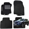 W-Parts SERIE 4 TAPPETI - TAPPETINI IN MOQUETTE NERI PER KOLEOS II dal 2016 in poi