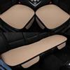 Generic Coprisedili per auto, traspiranti e antiscivolo, con filamenti di viscosa, antiscivolo, per l'estate, traspiranti e rinfrescanti (beige, set completo)