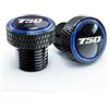 HUISI Adatto for Suzuki GSXS 750 GSX-S 750 GSXS 1000 GSX8S GSXS 125 150 950 Tappi for fori specchietto retrovisore for moto CNC Bulloni for viti di copertura(Blue-750)
