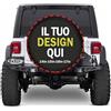 Xenorith Copriruota di scorta personalizzato il tuo con Foto personalizzata Testo copri ruota di scorta Proteggi pneumatici universali impermeabili antipolvere adatti a pneumatici per rimorchi RV SUV 14 inch