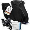 MYCOVER Telo coprimoto premium realizzato a mano - 30 misure per oltre 2.500 modelli - vestibilità 100% su misura, impermeabile, invernale e ultra resistente agli strappi XL+TC (L250xB115xH145)