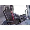 Generic Coprisedili per camion compatibili con Renault gamma T, coppia di nero/rosso
