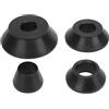 Tyenaza Kit cono equilibratrice in metallo ad alta resistenza Migliora la sicurezza di guida per albero da 38 mm SUV camion roulotte con fori per Nero