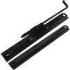 Abaodam Staffe Montaggio Sedile Regolabili, 1 Paio, Ferro Nero | Binari Scorrevoli Sedili Auto, Accessorio Versatile per Vari Modelli, Struttura Robusta, Uso