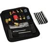 OJ Kit Riparazione Gomme Tubeless Compatto - Set Completo per Ripara Pneumatici Moto e Scooter, Ideale per Emergenze e Viaggi, Custodia Pratica e Facile da Trasportare