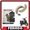 GSC RICAMBI SRL KIT PASTIGLIE PASTICCHE FRENO FRENI ANTERIORI E GANASCE FRENO FERODO COMPATIBILI PER PIAGGIO NRG 50 2T MC2 DD RST DAL 1998 IN POI FDB680 - FDB938