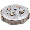 Aramox Frizione Kit for YBR 125 - Complete Repair Clutch Kit Includes Steel Pressure Plate, Springs and Wood Fibre Friction Disc for Motorcycle Motorbike