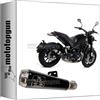 MOTOTOPGUN arrow 71879PRN scarico omologato pro-race nichrom nero compatibile con benelli leoncino 500 2017 2018 2019 2020 mototopgun
