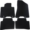J&J AUTOMOTIVE Tappetini in Tessuto per Hyundai Tucson TL, TLE 2015-2020, Set da 4 Pezzi Anteriori e Posteriori, di Velluto su Misura, Antiscivolo, Colore Nero