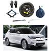 D'ANGELO 1988 Kit Ruotino di Scorta 17 compatibile con SsangYong Tivoli con Cric, Chiave, Guanti e Sacca
