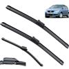 Autopixl Qualità OEM Anteriore Posteriore Parabrezza Tergicristallo for VW polo MK 4 Typ 9N3 9N Parabrezza Finestra 2006 2007 2008 2009 21 '' 19 '' 13 '' Vestibilità perfetta per parabrezza