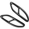 EMIGOS Tubo Scarico Accessori Auto Copertura Del Tubo Di Scarico Trim Per Mercedes Per Benz GLC A B C Classe E X253 W205 W213 W176 W177 W246 W247 2016-2019 Accessori Per Auto
