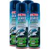FEI FAN Pulitore Sgrassante Spray Glass CLEAN & SHINE Per Vetri e Cristalli Auto, Con Effetto Brillante. Potente e Veloce, Niente Aloni, Senza Ammoniaca 500ml (4 Spray)