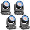 Osusuent 4 Unità 19x15W Testa Mobile LED Wash Zoom Beam Effetto Luce Proiettori di scena RGBW Moving Head 4 in 1 per la serata musicale Sala da Ballo Discoteca Matrimonio