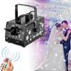 SanBouSi 900 W macchina da neve cannone da neve con 12 luci LED RGB e 3 modalità di illuminazione, macchina a fiocchi di neve bianca con telecomandi per Halloween, Natale, matrimonio, feste