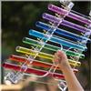UPLTOE Arpa Di Cristallo Arcobaleno Con Custodia in Alluminio, Tonalità Di Do, 8 Note: Do5 Re5 Mi5 Fa5 Sol5 La5 Si5 Do6, Strumento Musicale Curativo Perfetto per La Meditazione Sonora Multicolor-432hz