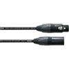 CORDIAL - CPD 1 FM Cavo DMX, XLR Maschio (3 Poli)/XLR Femmina (3 Poli) NEUTRIK, Lunghezza 1 Metro