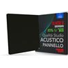Addictive Sound Pannelli Fonoassorbenti Premium, pannello acustico qualità studio con lana acustica, Classe B di assorbimento, prodotto in UE, kit parete/soffitto, 50x50x6 cm, 2.5 kg, Nero